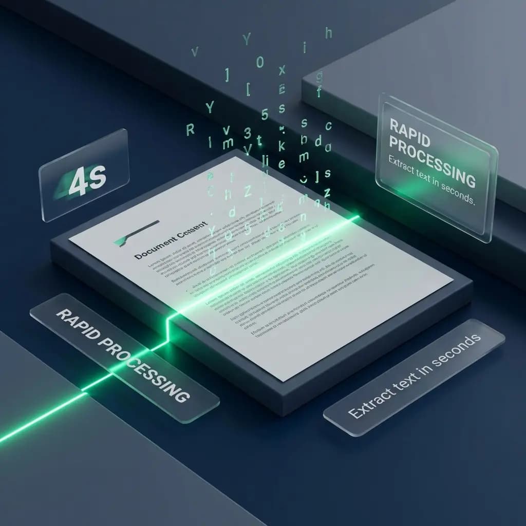 Sofortige Bild-zu-Text-Konvertierung