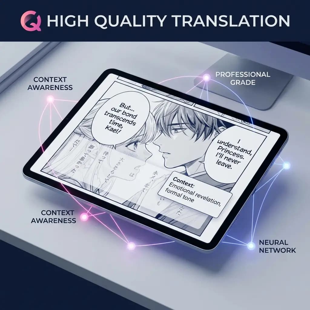 High-fidelity manga panel after translation with preserved artwork