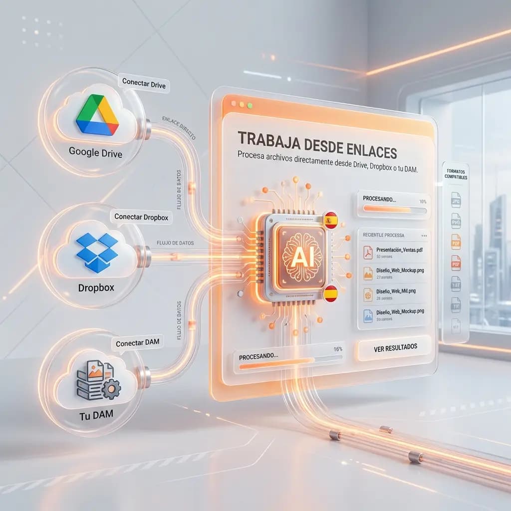 Image translator processing a shared link